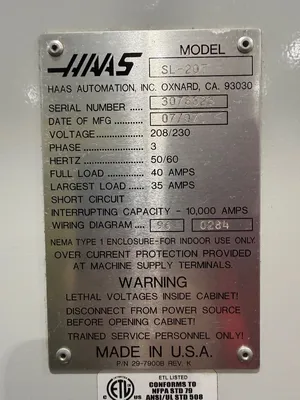 2007 HAAS SL-20T CNC Lathes | GMT (14)