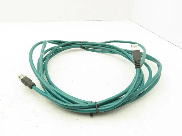 Cognex CCB-84901-2001-05 Code Reader Network Cable 5m Long M12X8 to RJ45