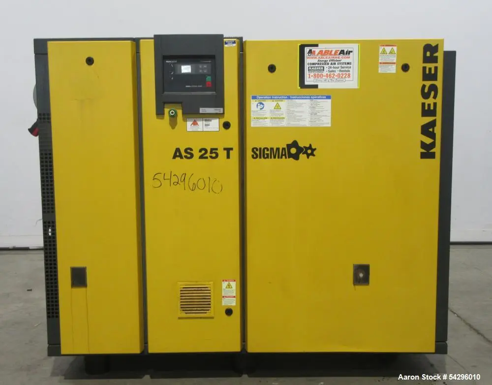 Used KAESER AS 25 T Rotary Screw & Sliding Vane Air Compressors Illinois US | Aaron Equipment #787353