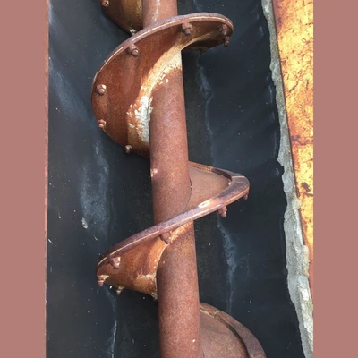Open Trough Concrete Auger Air Driven