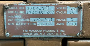 Item # VF458 TM Vacuum Furnace
