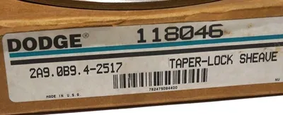 NEW DODGE 118046 TAPER LOCK SHEAVE 2A9.0B9.4-2517
