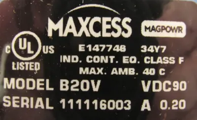 NEW MAXCESS B20V MAGNETIC BRAKE 90VDC