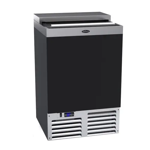 Krowne BC24-BG 24" Forced Air Bottle Cooler - Holds (120) 12 oz Bottles, Black, 115v