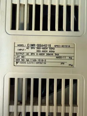 Yaskawa CIMR-SSA4015 AC Inverter 3PH 0-460VAC 34A 40151A (2.6.2)