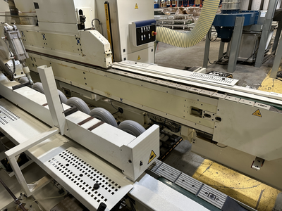 Stefani Evolution SSB Double-Sided Edgebander w/ Mahros Automatic Vacuum Loading & Unloading