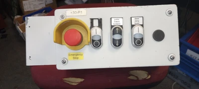 RITTAL JUNCTION BOX + CONTACT & TERMINAL BLOCKS + EMERGENCY  STOPS+  3  PUSH BUT