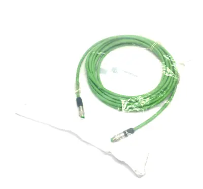 USED BECKHOFF DOUBLE ENDED ETHERCAT POWER CABLE M8 4-PIN