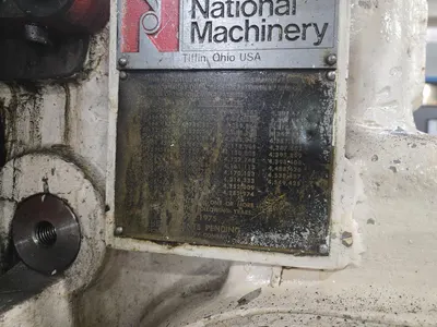 1954 National Machinery .420" Double Stroke Roller Header, Ser. 22331; Cutoff Diameter: .420",