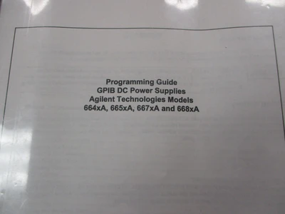 USED AGILENT TECHNOLOGIES Does Not Apply