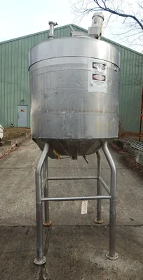 USED 200 GALLON JACKETED MIXING TANK 200 GALLON