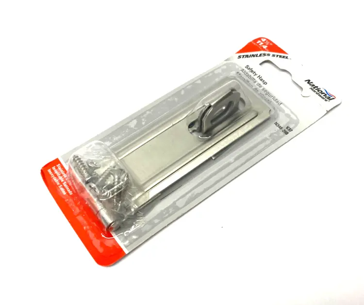 New | in-Stock NATIONAL HARDWARE STAINLESS STEEL SAFETY HASP 4-1/2" Locksmith Equipment/Supplies Michigan US | Maverick Industrial Sales #1091379