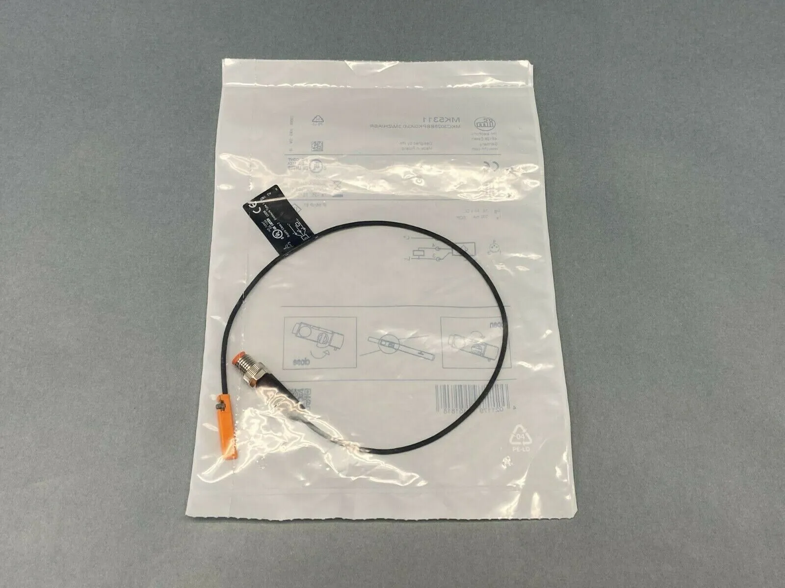 MK5311 | IFM  Cylinder Sensor w/ GMR Cell MKC3028BBPKG/G/0,3M/ZH/ASR - New