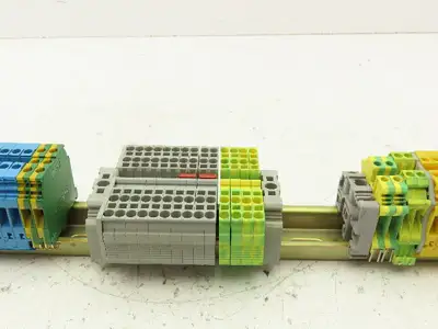 Various Mfr Terminal Block DIN Rail 600V 25A Lot of 95
