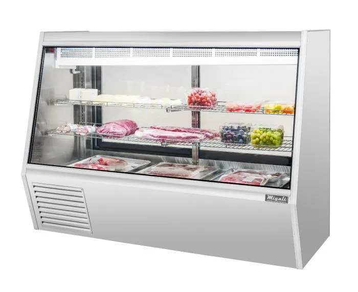 Migali 6 Ft Deli Display Case, Straight Glass