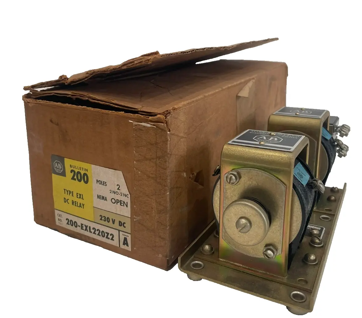 ALLEN BRADLEY 200-EXL220Z2 STARTER RELAY 2 POLE 230V 200EXL220Z2 NEW, SURPLUS