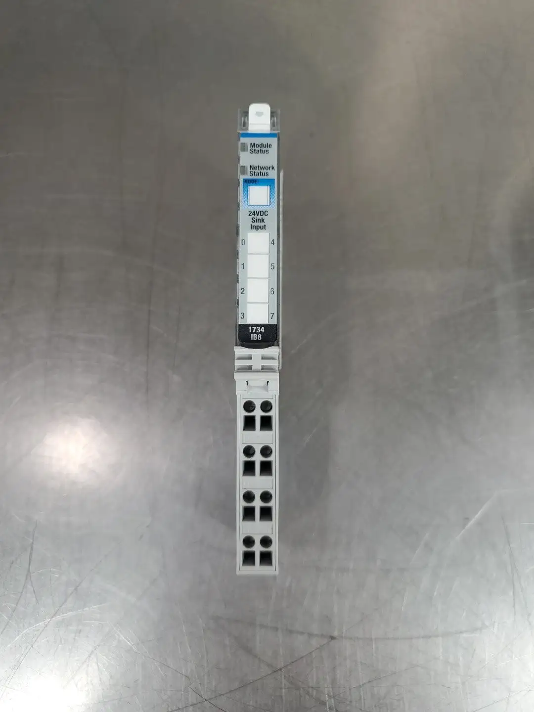 USED Allen-Bradley 1734-IB8 Ser D 24VDC Sink Input Module w/1734-MB Base