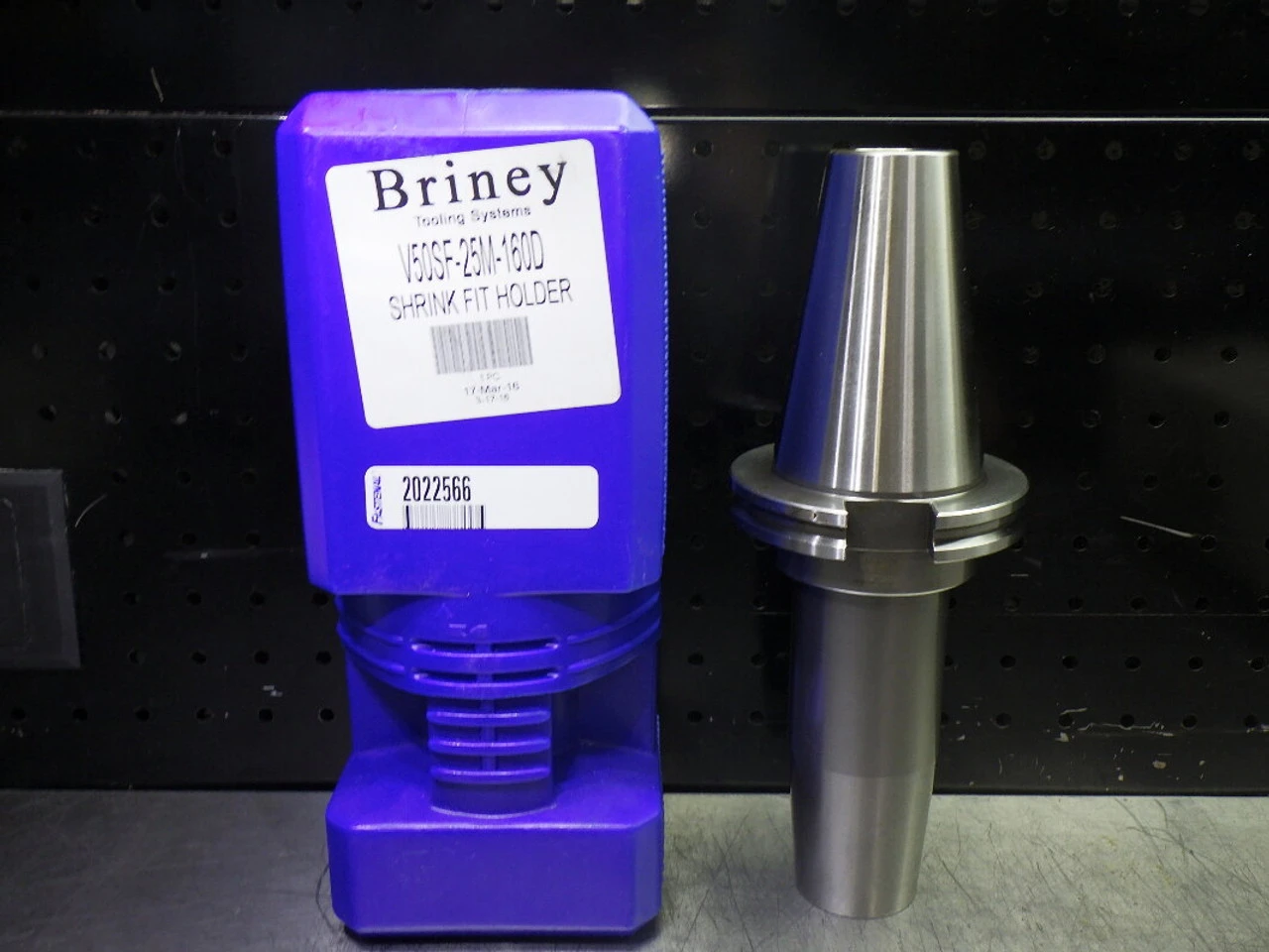 Briney CAT50 25mm Shrink Fit Tool Holder 160mm Pro V50SF-25M-160D (LOC1605)