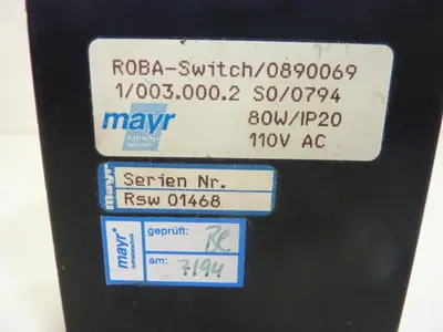 USED MAYR 1/003.000.2