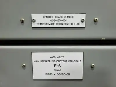 1200A 4160V Switchgear, Main Breaker & Tie Breaker w/ 2 Auxiliary Units