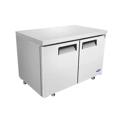 New | in-Stock Atosa New Atosa MGF8403GR 60'' (2) Door Undercounter Refrigerator Undercounter Refrigerators Illinois US | Falcon Restaurant Supply #1375428