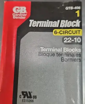 Gardner Bender GTB-406 Terminal Block Loc4C14