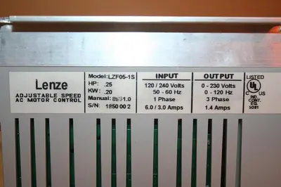 USED LENZE LZF05-1S