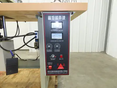 Changzhou JT-100-Q Ultrasonic Welding Sewing Head Unit Press 2x1" Foot 220V