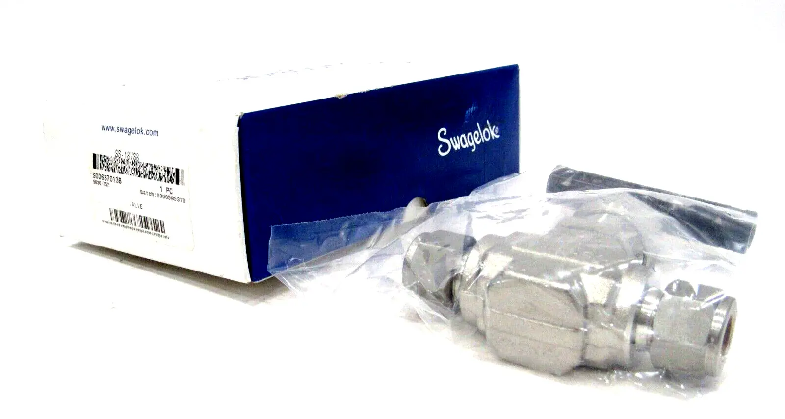 NEW SWAGELOK SS-18VS8 VALVE SS18VS8