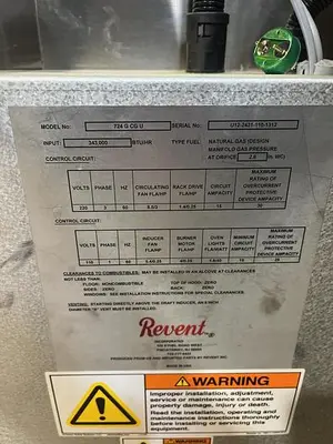 REVENT 724 G Double Rack Oven Gas | Harvest Equipment and Fabrication Inc (9)
