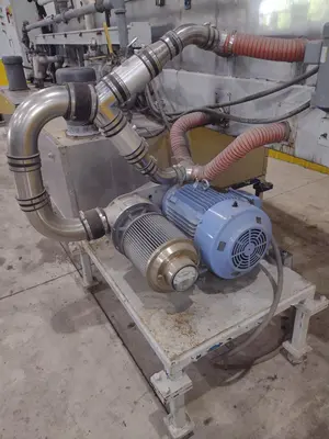3 STAGE X 12" WIDE FLO-MATIC MODEL #C20-2-1BELT CONVEYOR STAINLESS STEEL HEATED PARTS WASHER: STOCK #17034