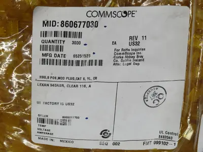 New | in-Stock COMMSCOPE 860677030 Electrical Fittings Texas US | Aucto #1308379
