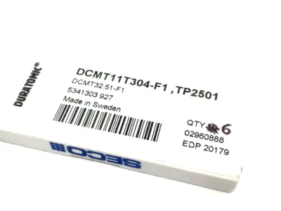 USED SECO DURATOMIC TURNING INSERT DCMT32.51-F1 TP2501