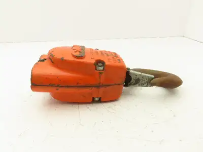 CM Lodestar 2 Ton Lower Hook Block Assembly Double Chain Orange 627-860