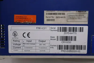 KOLLMORGEN CR10250/ CR10250-2G206C Servo Drive STOCK H1122