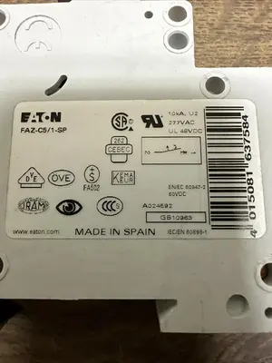 USED EATON FAZ-C5/1-SP