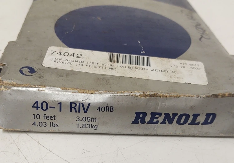 New | in-Stock Renold 40-1-RIV Parts & Accessories (Material Handling) Kentucky US | Edwards Industrial Repair #1016344
