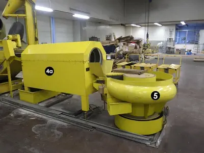 USED ROSLER ROTOFINISH DEBURRING/WASHING/DRYING