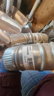 Mixed HVAC Parts and Supplies including Vent Pipes, Elbows, and Fittings