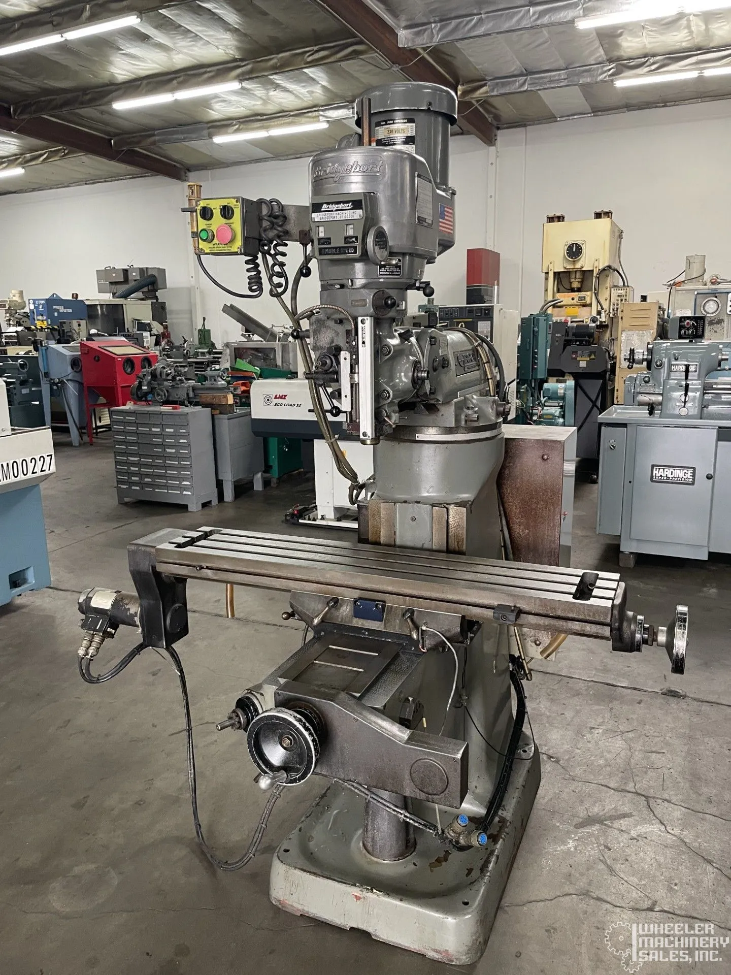 BRIDGEPORT EZ TRAK MANUAL TOOLROOM MILLING MACHNE (No Control) 9" X 48" #8342
