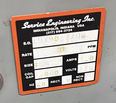 SERVICE ENG. 21" VIBRATORY BOWL FEED LINE