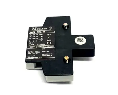 10S DIL M,10SDILM,S-5616,089080 | Moeller S-5616 Accessory Kit, Terminal Blocks & 10SDILM x4 15A Auxiliary Contact - New Other