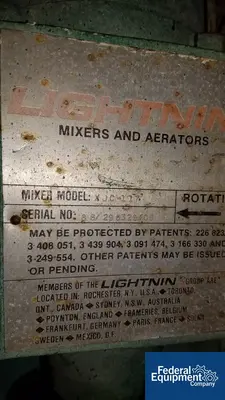 USED Lightnin 1.17 HP LIGHTNIN AGITATOR, M/N XJC117,-4