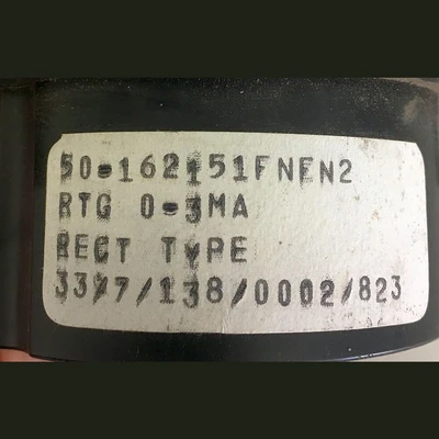 General Electric Milli-Amp Analog Ammeter