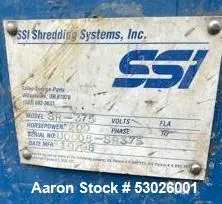 Used SSI SR375 Shredders Illinois US | Aaron Equipment #86588