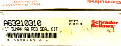 NEW SCHRADER BELLOWS A63210310 1" BUNAN A2 ROD SEAL KIT