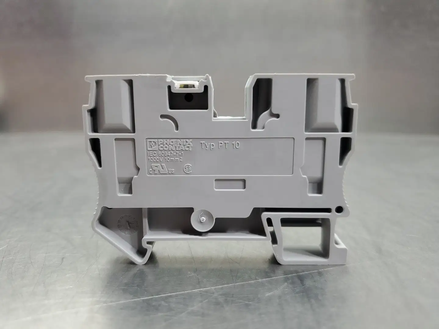 Phoenix Contact Typ PT 10PE Grey Term Block w/Typ DPT 10 End Barrier 4A41