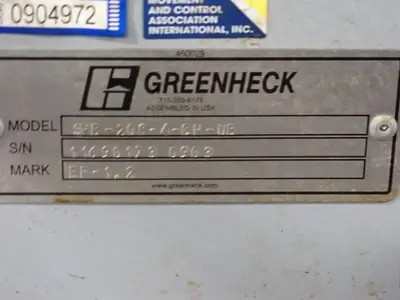 USED GREENHECK SHB2084CHUB