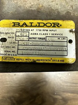Used BALDOR STF-200-50-A-A Industrial Controls Ohio US | Surplus Asset Holdings #1237748