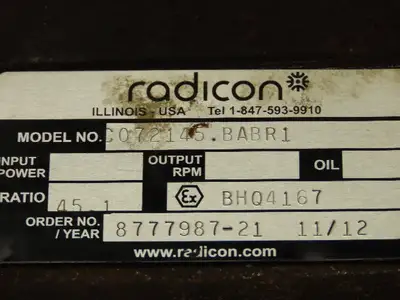 Used RADICON _UNKNOWN_ Speed Reducers | Arrow Industrial #634130
